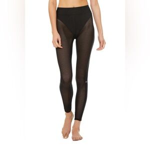 RARE Alo Black Energize Mesh Leggings XS